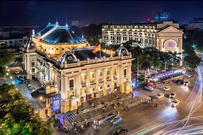 Flavors of Hanoi A Jeep Tour for Food Lovers - French Quarter Time at the Hanoi Opera House: Colonial Details for Photos