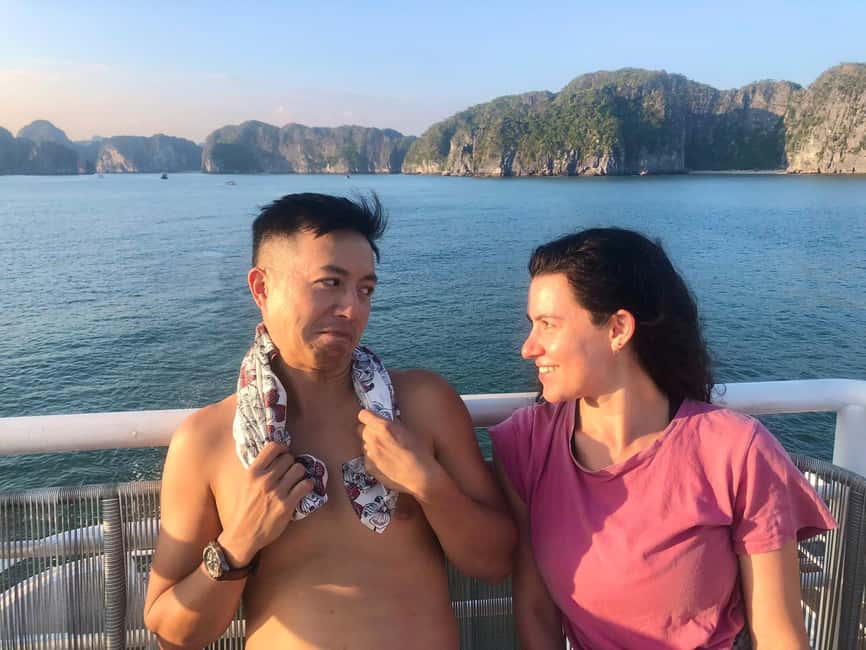 From Catba: Lan Ha Bay - Serenity Premium Cruise with Lunch - Cruising Into The Emerald Water: Limestone Karsts And Open-Bay Feel