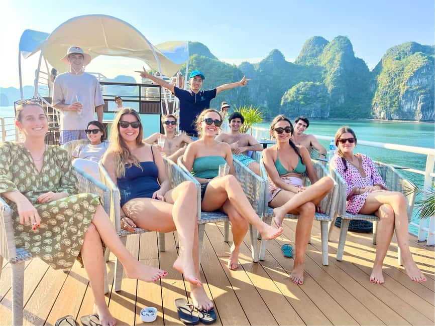 From Catba: Lan Ha Bay - Serenity Premium Cruise with Lunch - Ba Trai Dao (Three Peach Islets): Swim And Snorkel Break