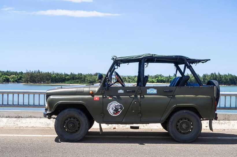 From Da Nang: Explore Hai Van Pass by US Army Jeep - The Stream Bathing Stop: The Cool-Down Moment