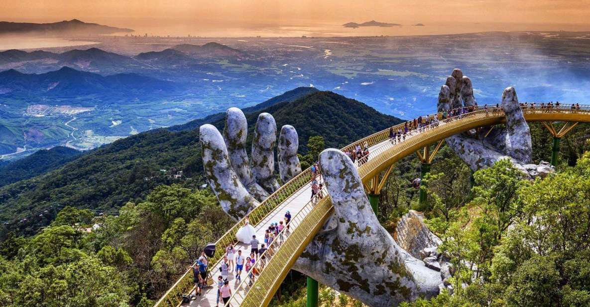 From Da Nang/Hoi An: Ba Na Hills Golden Bridge small group - Getting to Golden Bridge: pickup, coach comfort, and the cable car run