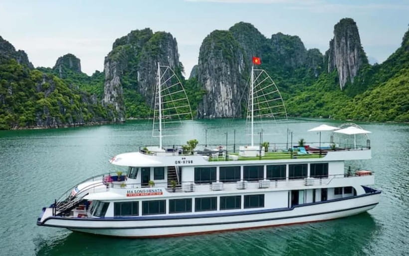 From Ha Long: Luxurious 6-Hour Halong Bay Cruise. - Luon Cave Lagoon: Kayak or Bamboo Boat Through the Waterways