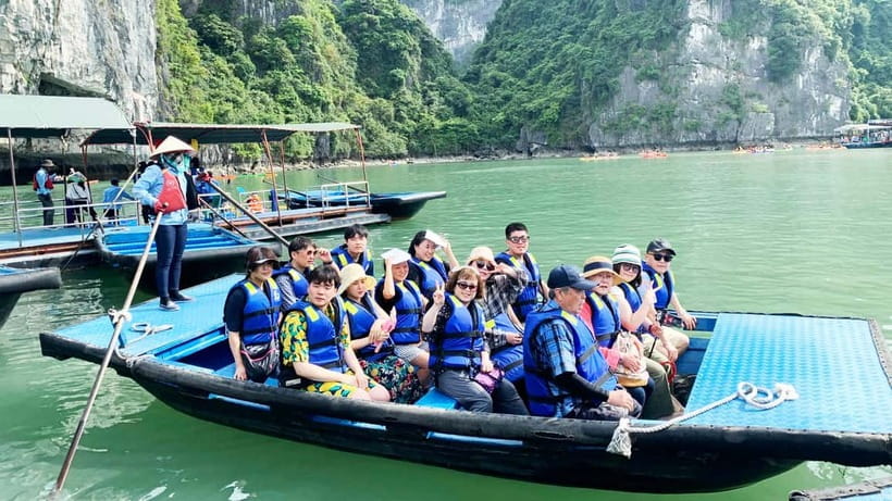 From Ha Long: Luxurious 6-Hour Halong Bay Cruise. - Sung Sot Cave: The Big Cave Stop With Stalactites and Shapes