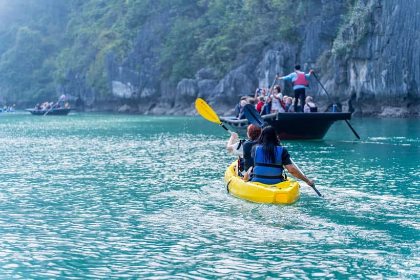 From Ha Long: Luxury Symphony Day Cruise with 2 Jacuzzi Pool - Lunch Onboard: Buffet Comfort After the Cave
