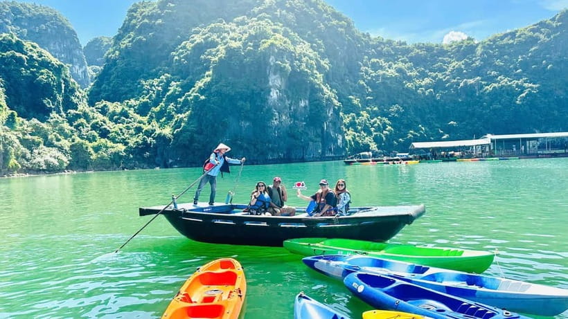 From Ha Long: Luxury Symphony Day Cruise with 2 Jacuzzi Pool - Luon Cave (Optional): Sampan or Kayak for a Quieter Bay Side