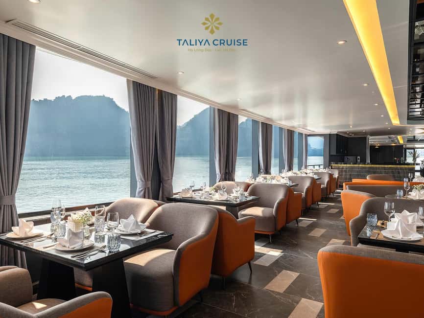 From Ha Noi: Full Day Ha Long/Lan Ha Bay by Taliya Cruise - Sunset party on the sundeck: where the day turns social