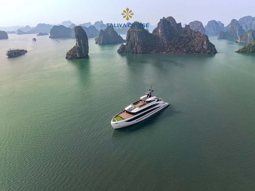 From Ha Noi: Full Day Ha Long/Lan Ha Bay by Taliya Cruise - Lunch on board: air-conditioning and a view at the same time