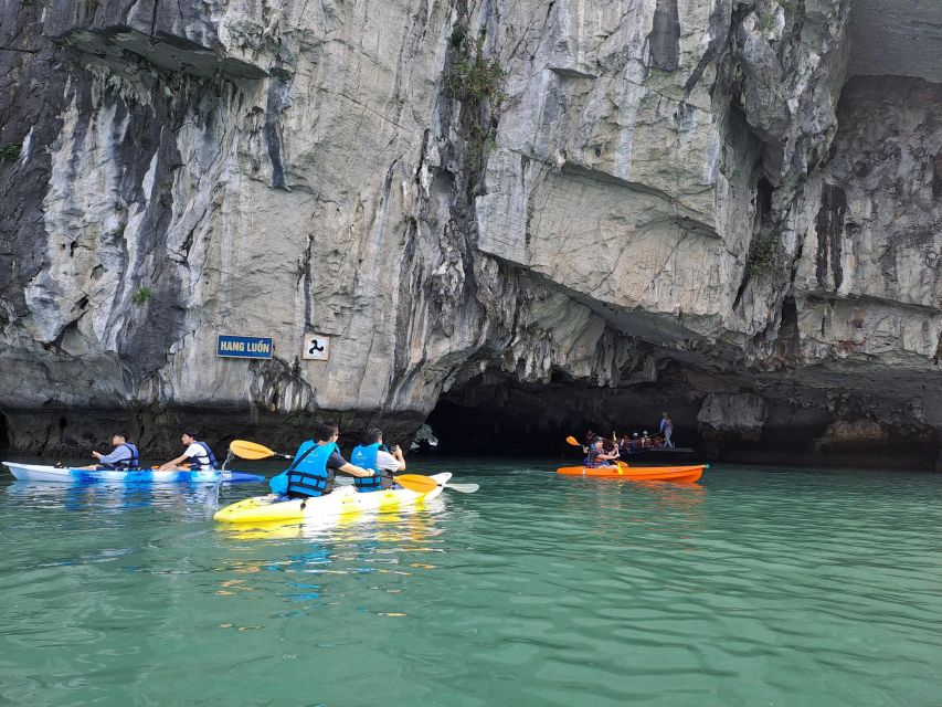 From Ha Noi - Fullday Trip Ha Long Bay - Luon Cave choice: kayak for control, bamboo boat for comfort