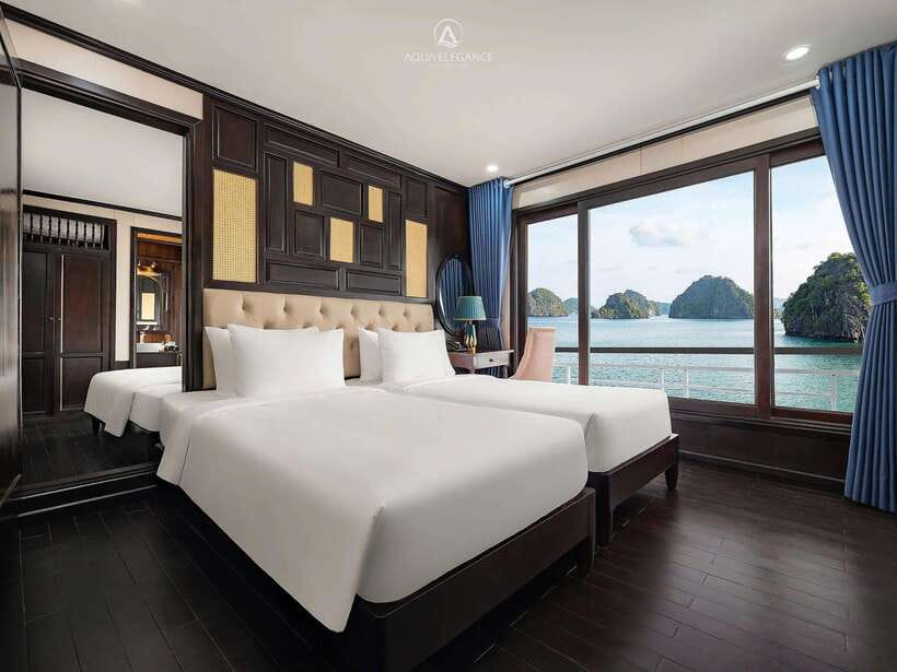 From Ha Noi: Ha Long Bay - 5star cruise 2days trip - Your Cabin: Private Ensuite With A/C, and the Humidity Question