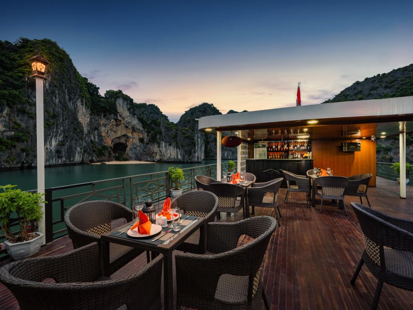 From Halong: 2 Days / 1 night with Halong - Lan Ha tour - Dinner at Sea: Food You’ll Remember, Plus a Comfortable Night