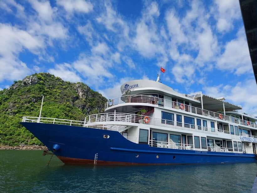From Hanoi: 2-Day Halong Sapphire Cruise with Balcony Cabin - Day 1: From Tuan Chau boarding to spring rolls on the sundeck
