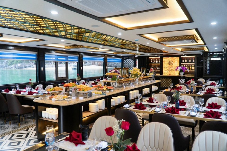 From Hanoi: Ha Long Bay Luxury Cruise Day Tour with Jacuzzi - Ha Long Bay sailing: what you’ll see between stops