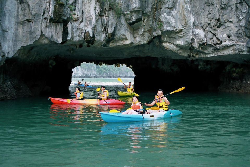 From Hanoi: Halong Bay 1 Day Trip Visit Cave, Island, Kayak - Titop Island at 15:30: hike for views or beach for downtime
