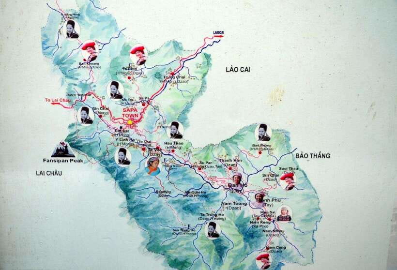 From Hanoi: Sapa Tour w Fansipan Peak 3 days 2 nights - Day 2’s 17 km Trek: Lao Chai, Ta Van, Giang Ta Chai