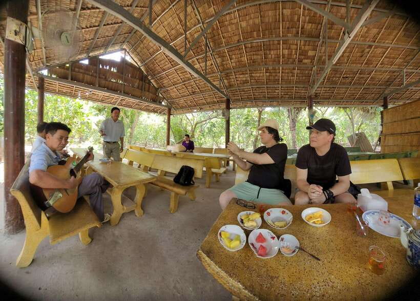 From HCM city 3-Day Mekong Delta Tour - Chau Doc - Day 1: My Tho, Vinh Trang Pagoda, Unicorn Island, and coconut canals