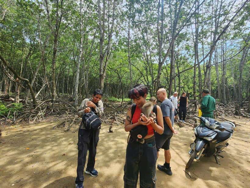 From Ho Chi Minh: Can Gio Mangrove & Monkey Island Day Trip - From District 1 hotel pickup to the Binh Khanh Ferry crossing