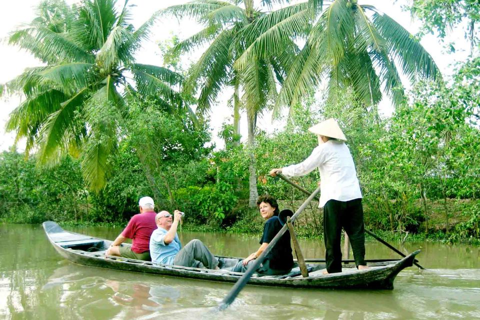 From Ho Chi Minh City: Mekong Delta VIP Tour by Limousine - My Tho by boat: motorboat, rowboat, and sampan canals