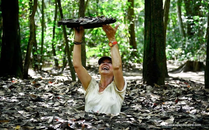 From Ho Chi Minh:Cu Chi Tunnels morning or afternoon w Lunch - Shooting range: AK-47/MK-16 is optional, not included