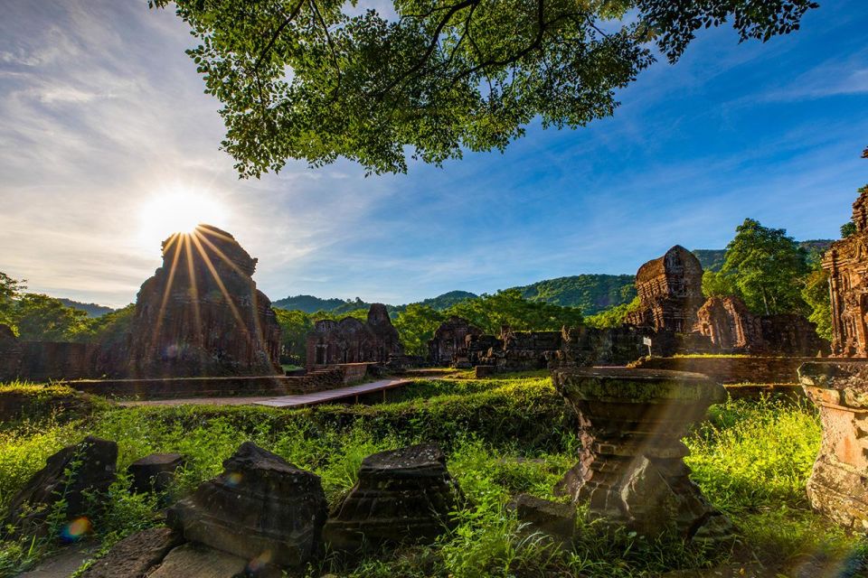 From Hoi An: Day Tour of My Son Temples and Marble Mountain - My Son Sanctuary: UNESCO Champa ruins in a lush green valley