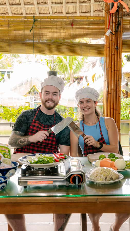 From Hoi An: Market Tour, Basket Boat Ride and Cooking Class - Coconut palm basket boat: 40 minutes that feel both serene and playful