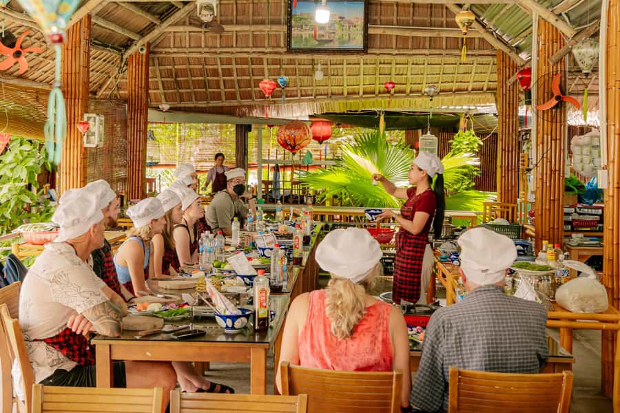 From Hoi An: Market Tour, Basket Boat Ride and Cooking Class - Handmade coconut-leaf souvenirs: small, local, and actually tied to the setting