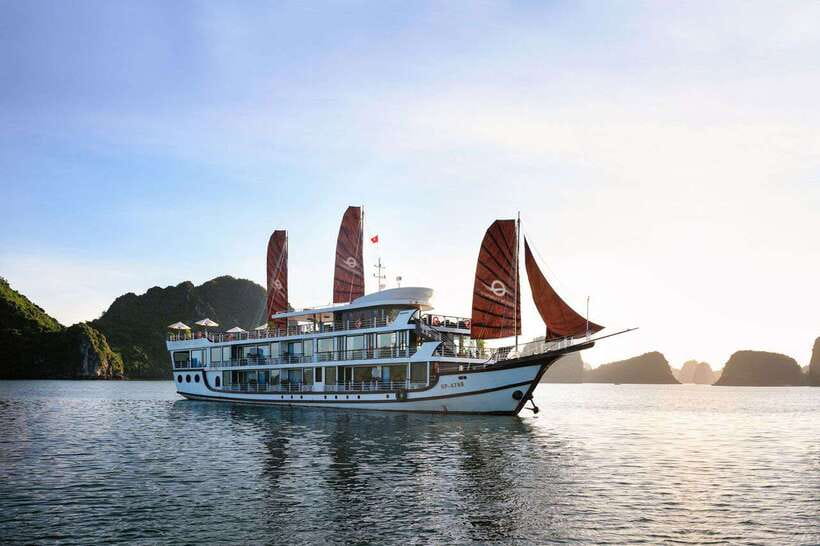 From Lan Ha Bay: 3-Day 2-Night Cruise with Meals & Kayaking - Day 1 on the water: Bright Cave by boat, cooking class, and sunset mood