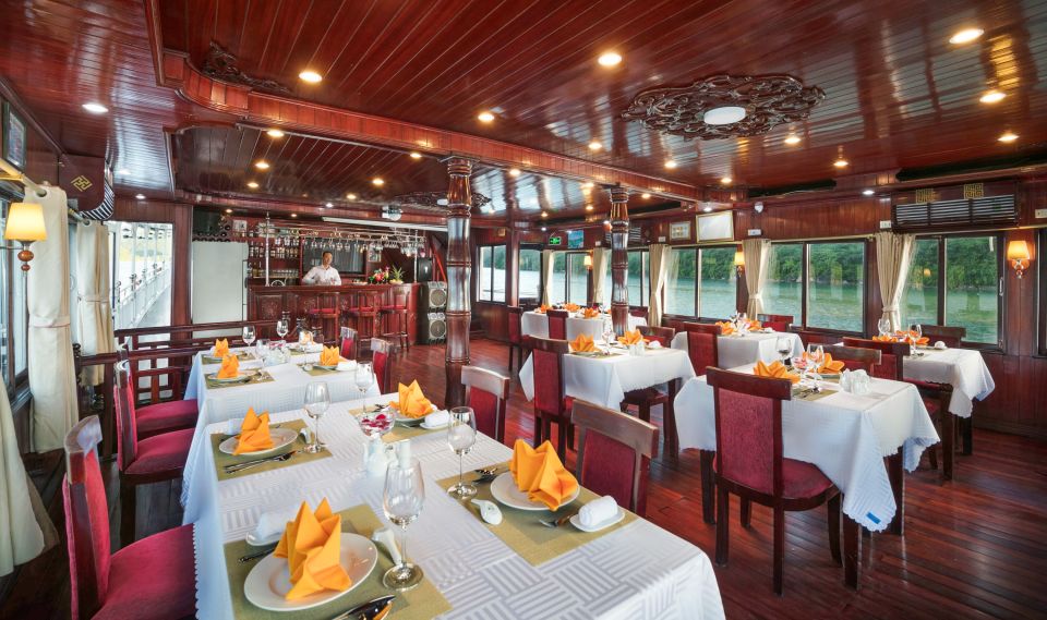 From Ninh Binh: Ha Long Bay 2 days 1 night on 3-star Cruise - The sunset party and noodle roll cooking class (yes, it’s worth it)