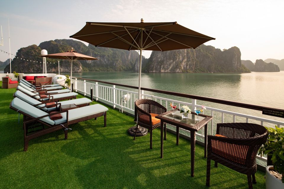 From Ninh Binh: Ha Long - Lan Ha Bay 2D1N on 5-star Cruise - Day 2: Dark & Bright Cave (Hang Sang & Toi) by kayak or bamboo boat