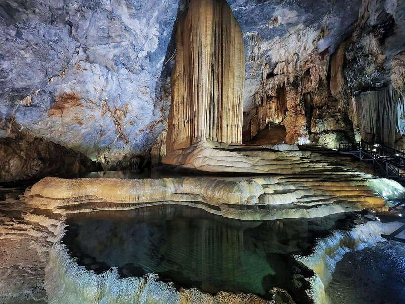From Phong Nha/DongHoi: Paradise Cave and Zipline Dark Cave - Dark Cave (Hang Tối): the real dark cave, no artificial lights