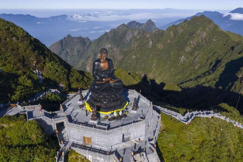 From Sapa:Cable Car Ticket To Fansipan Legend & Car Transfer - Zen monasteries and temple architecture: Bao An and Bich Van
