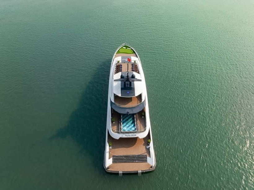Full Day: Fabulous Halong Bay Tour with Luxurious Cruise 5<em> – Key moments that make this Halong Day Cruise worth your time’ /></p>
<ul>
<li><strong>Lan Ha Bay pacing:</strong> less chaotic feeling than the busiest routes, with calmer water time at Ao Ech</li>
<li><strong>Cave experience with bamboo rowing:</strong> you glide through limestone formations and hidden lagoons in a small-boat style</li>
<li><strong>Real paddling + swim option:</strong> kayaking or just getting in the water, depending on how you feel that day</li>
<li><strong>Cooking class at sea:</strong> a hands-on Vietnamese spring roll session timed for the golden-hour mood</li>
<li><strong>Sunset party plus outdoor jacuzzi:</strong> the day ends with a social deck moment, not an abrupt exit</li>
<li><strong>Named-guide attention:</strong> guides like <em>Frank</em>, <em>Chung Hoeng Van</em>, and <em>Vin</em> are specifically praised for friendliness and know-how</li>
</ul>
<h2 id="from-hanoi-to-tuan-chau-the-road-journey-youll-actually-feel">From Hanoi to Tuan Chau: the road journey you’ll actually feel</h2>
<p><img width="820" height="614" decoding="async" src=