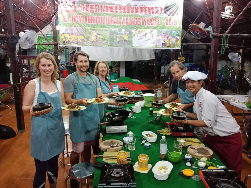 Full-Day Farming & Cooking class at Agricultural Village - Picking vegetables, mushrooms, fruits, and herbs with a bamboo basket
