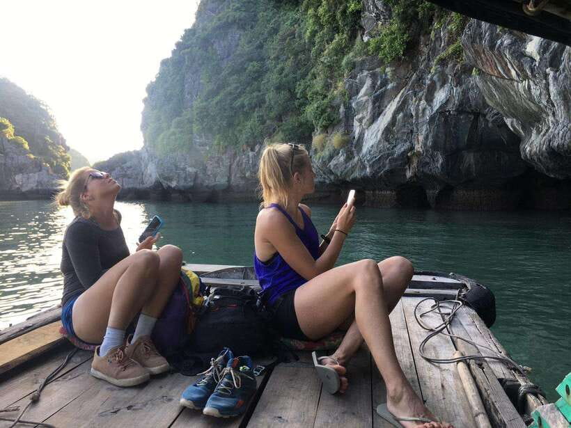 Full day hike - climbing in Jungle of Cat Ba National park - Cycling (or electric van) to Viet Hai harbor and getting to Lan Ha Bay