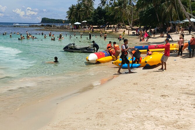 Full-Day Private Guided Tour in Phu Quoc Island with Hotel Pick Up - Sunset Town Beach area: the cable car plus island views