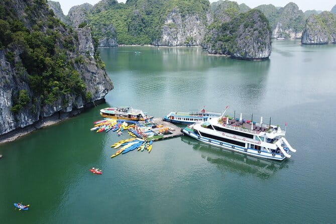 Full Day Sea Star Cruise to Lan Ha-Ha Long Bay Viet Hai village - Lan Ha Bay: calm water, 388 islands, real time on the sea