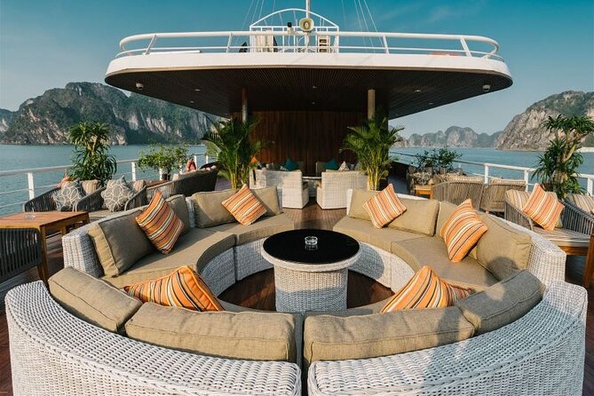 Full Day Tour Halong Bay on Premium Cruise Starting from Hanoi - From port to first views: welcome drink and your bay orientation