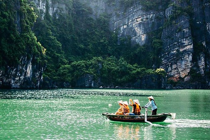 Full Day Tour Halong Bay on Premium Cruise Starting from Hanoi - Hang Luon Cave plus kayaking or bamboo boat: where the day gets active