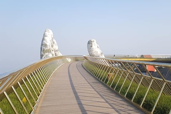 GOLDEN BRIDGE BA NA HILLS - CABLE CAR & Da Nang City PRIVATE TOUR - Golden Bridge between the giant hands: the photo walk that stays worth it
