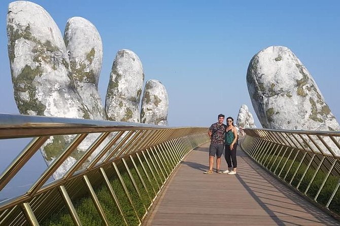 GOLDEN BRIDGE BA NA HILLS - CABLE CAR & Da Nang City PRIVATE TOUR - Marble Mountains: caves, an elevator ride, and Buddhist stops