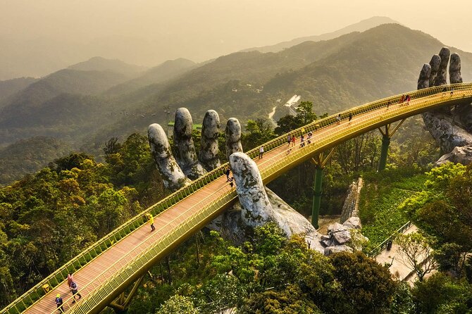 Golden Bridge -Ba Na Hills including buffet lunch ,Cable car 2 way From Da Nang - Linh Ung pagoda: a calmer break with big “views and details” payoff