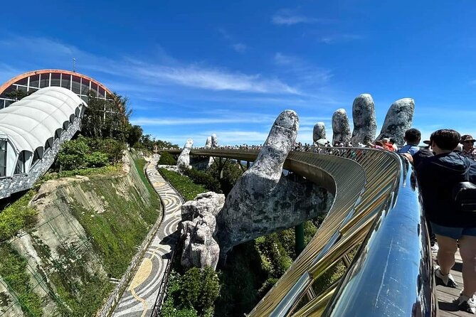 GOLDEN BRIDGE &MARBLE MOUNTAIN-AM PHU CAVE(Hell Cave)Private Tour - Exploring caves at Marble Mountains: where “adventure” meets learning