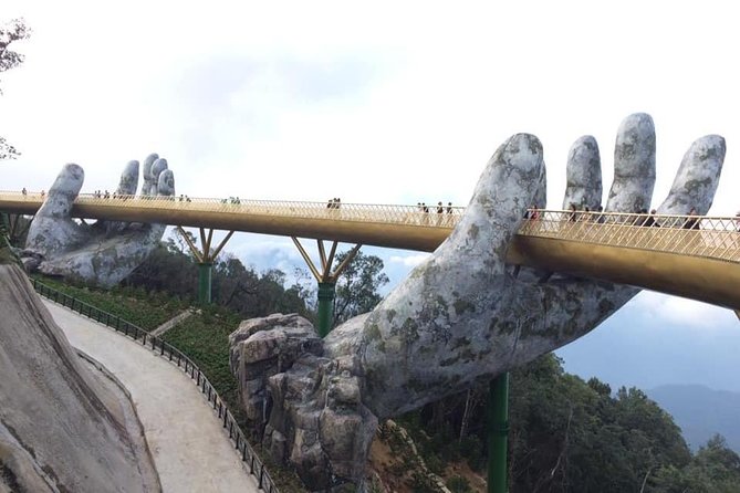 Golden Bridge-Marble Mountain-Hoi An City -Boat Ride-Night Market - Marble Mountain: a fast but ticketed stop with elevator access