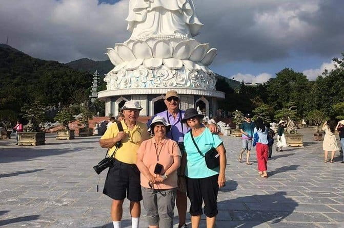 Guided Dragon Bridge Breathing Fire/Water & Da Nang city tour - Marble Mountains caves, pagodas, and the five-elements view
