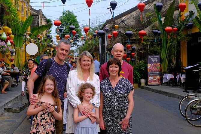 Guided Tour to Marble Mountain &HoiAn City-BoatRide-Night Market - Japanese Covered Bridge and night market lantern time
