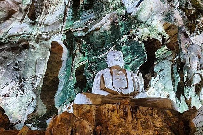 Guided Tour to Visit Marble Mountain,Lady Buddha Statue& Monkey Mountain by Jeep - Linh Ung Pagoda: Lady Buddha’s 67 metres and sea-facing views
