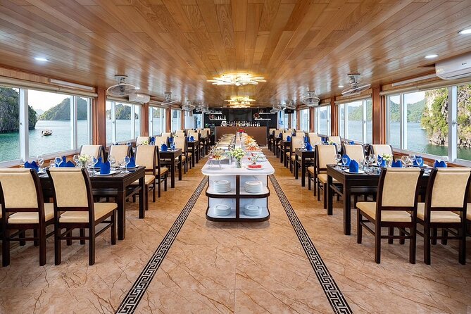 Ha Long Bay Cruise Day Tour-best selling: Included transportation - Sunset Party on the Water: Tea, Cake, and the Last Light