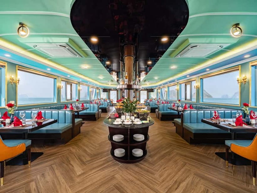 Ha Long Bay day trip with Luxury cruise - Food on the Water: Seafood Lunch Plus Vegetarian Options
