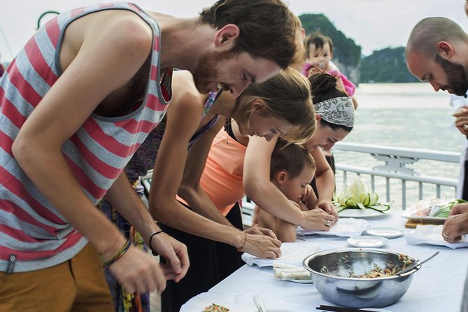 Ha Long Bay & Lan Ha Bay 2D1N on 5-star Cruises - Lan Ha Bay day: caves by bamboo boat, kayaking, and water time