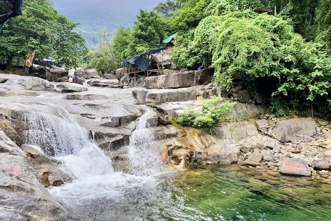 Hai Van pass private car tour from Hue-Da Nang-Hoi An (1Way|Loop) - Suoi Mo Waterfall: a cool pause near the drive