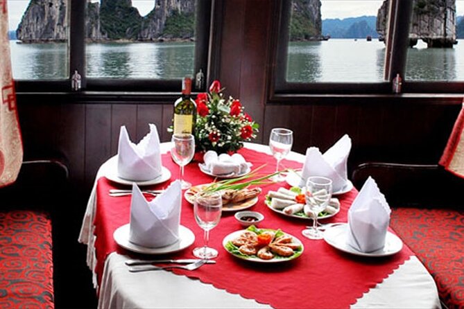 Halong 6 hours boat tour from Hanoi All Inclusive - Inside the Boat Day: Sun Deck Comfort and a Real Lunch